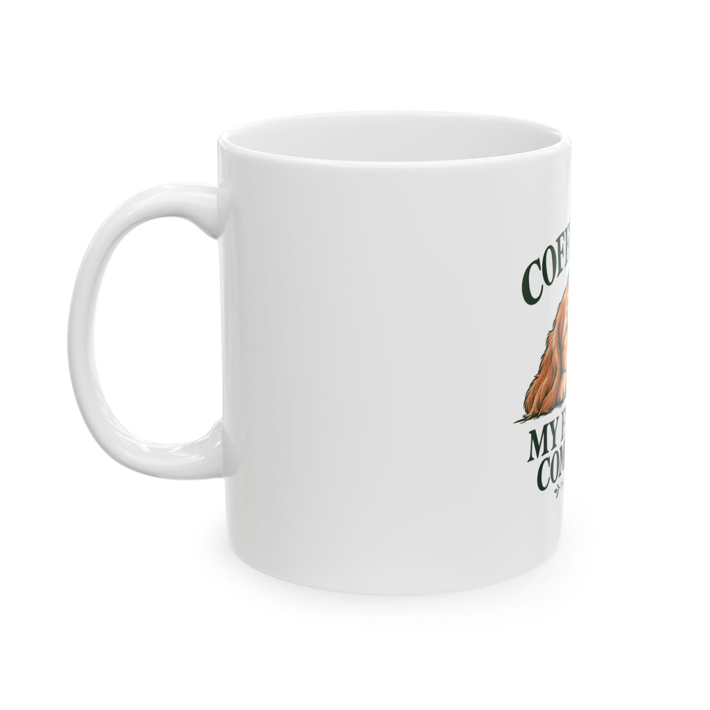 Coffee With My Favorite Companion Ceramic Mug by Tail & Tonic - product photo 3
