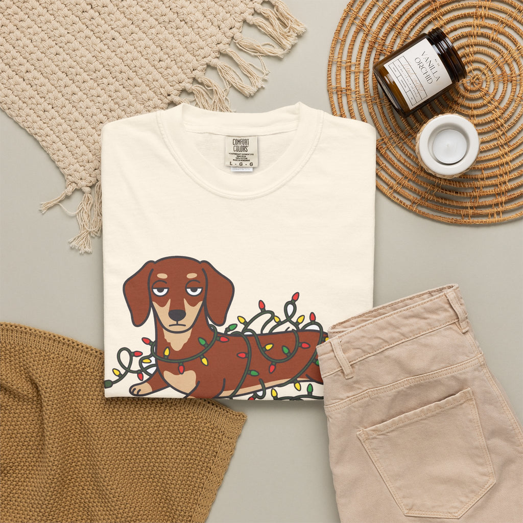 Helping Dachshund Christmas Tee