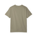 Back of the sandstone Botanical Frenchie tee, plain with no print