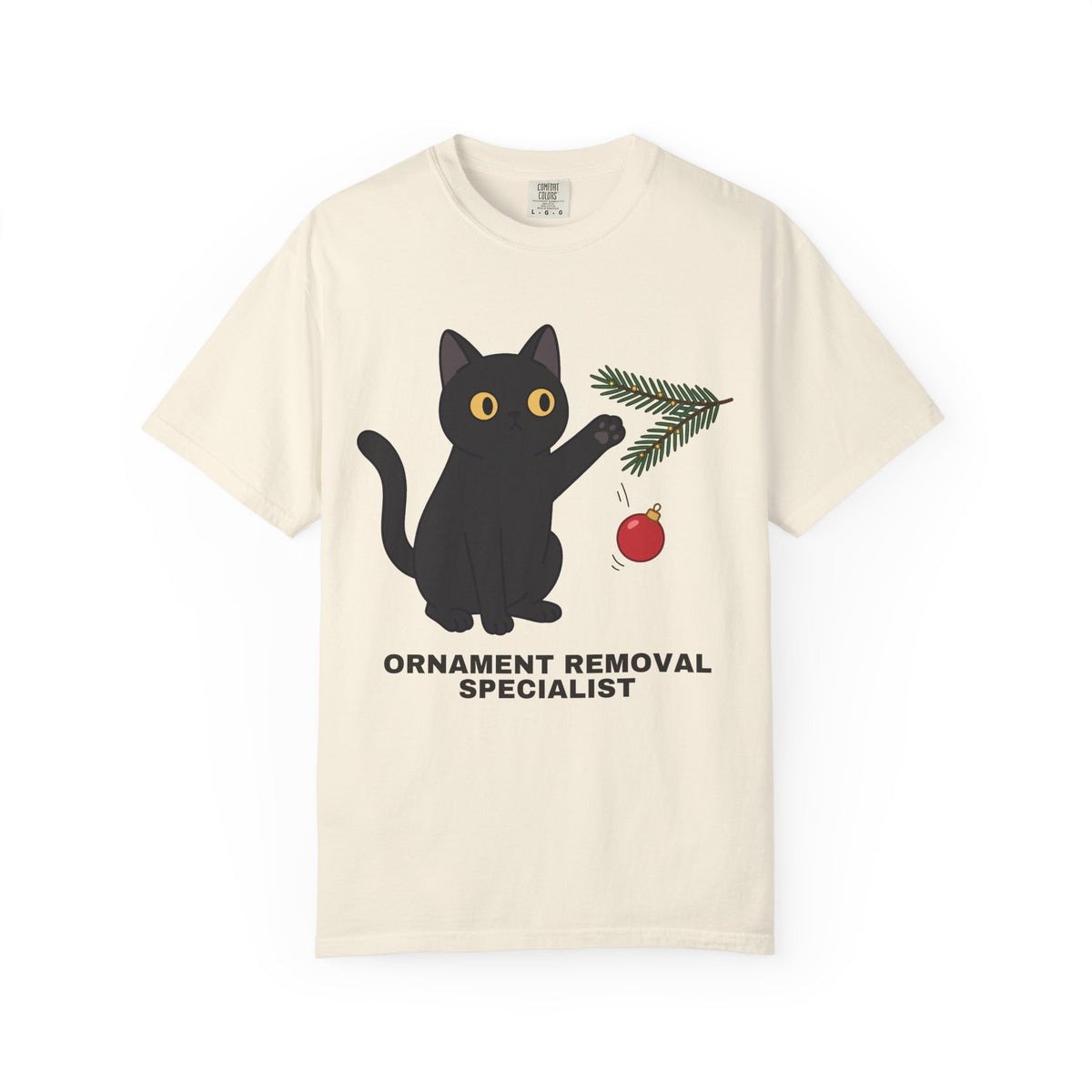 Ornament Removal Specialist Black Cat Tee