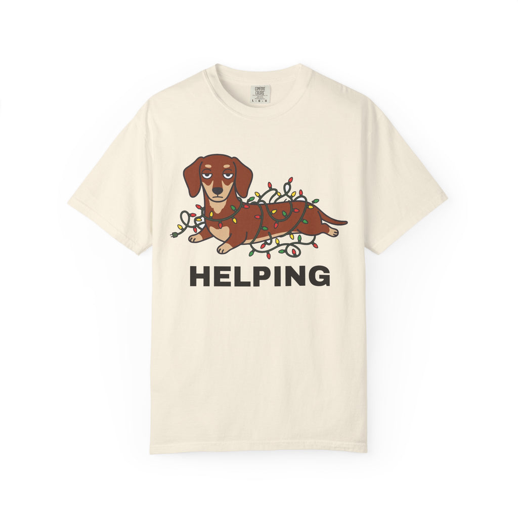 Helping Dachshund Christmas Tee