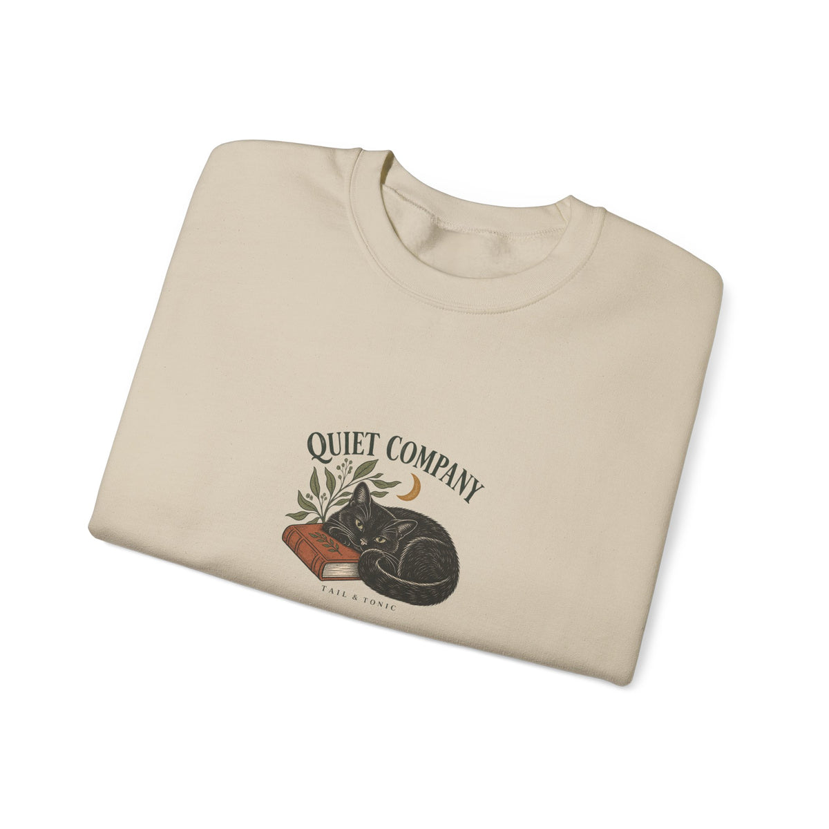 Quiet Company Black Cat Crewneck by Tail & Tonic - product photo 3