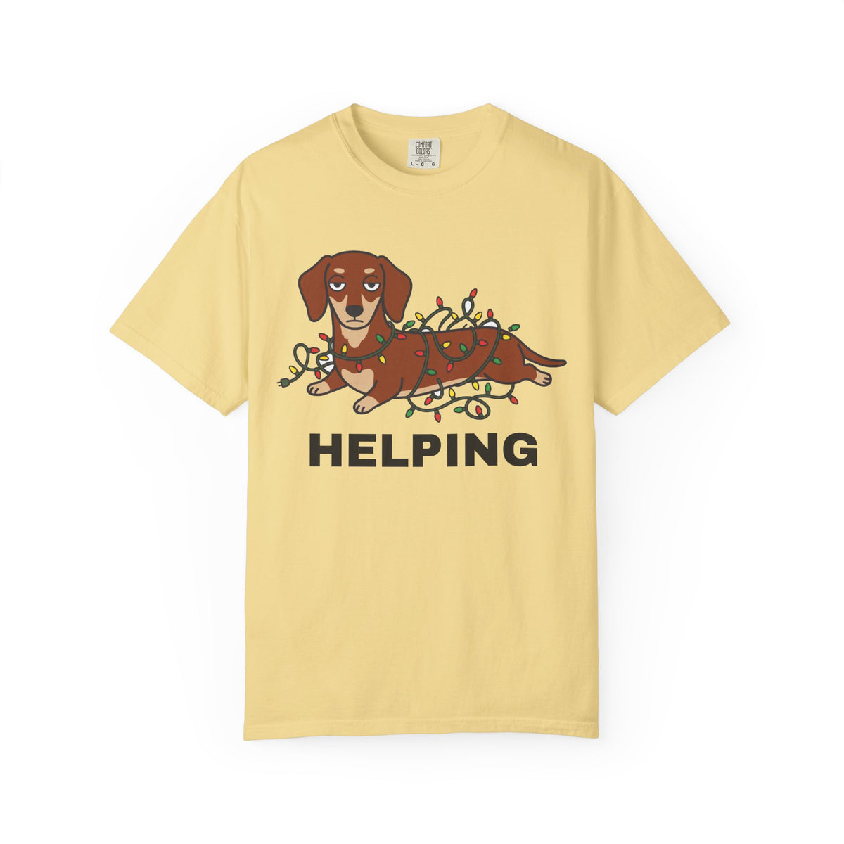 Helping Dachshund Christmas Tee
