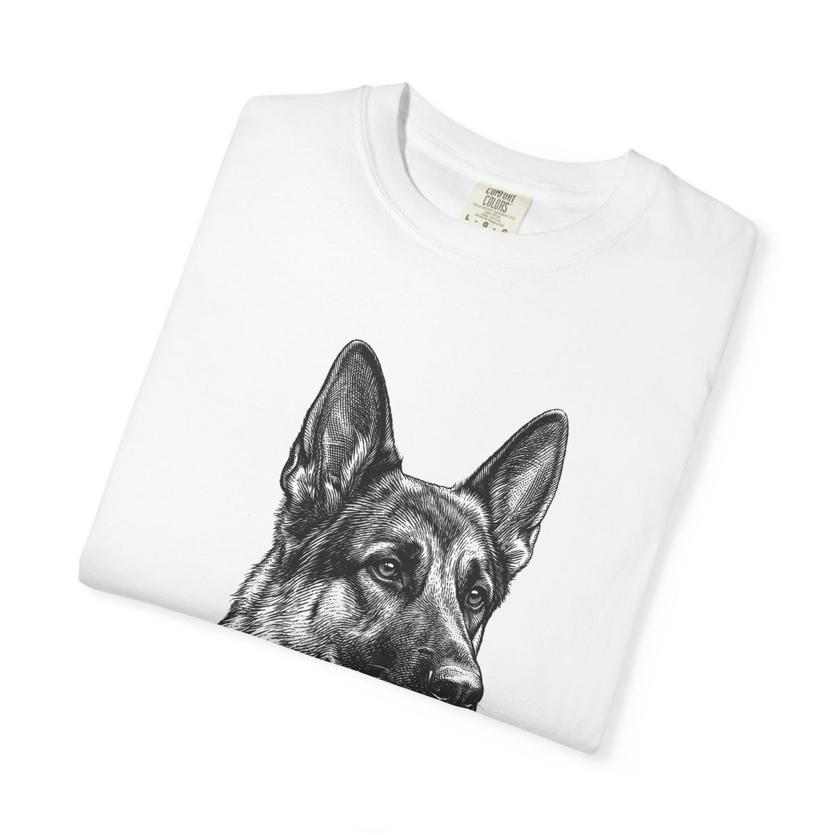 German Shepherd Engraving Tee