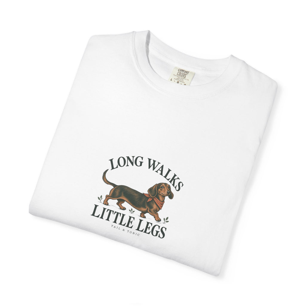 Long Walks Little Legs Dachshund Tee by Tail & Tonic - product photo 3