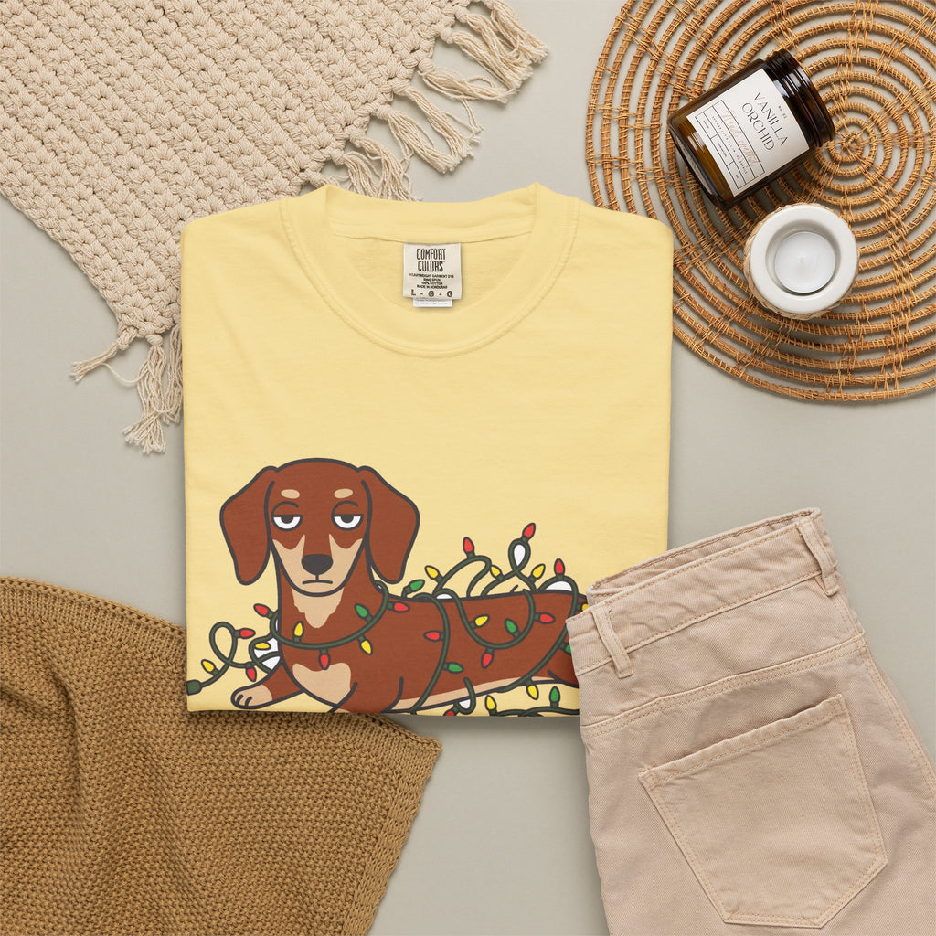 Helping Dachshund Christmas Tee