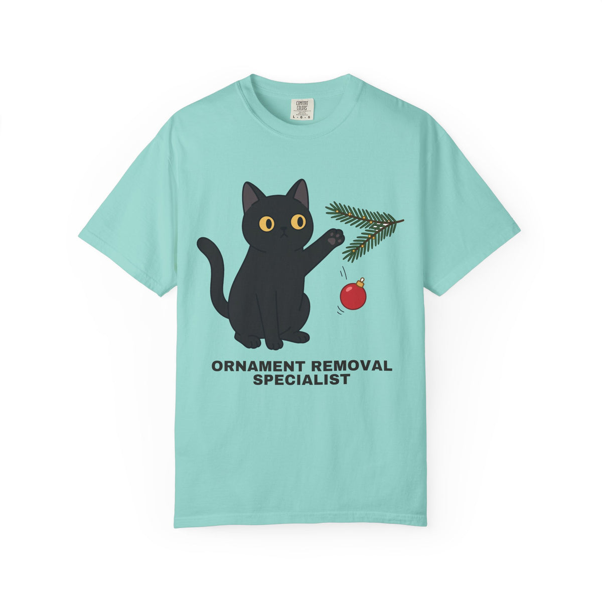 Ornament Removal Specialist Black Cat Tee